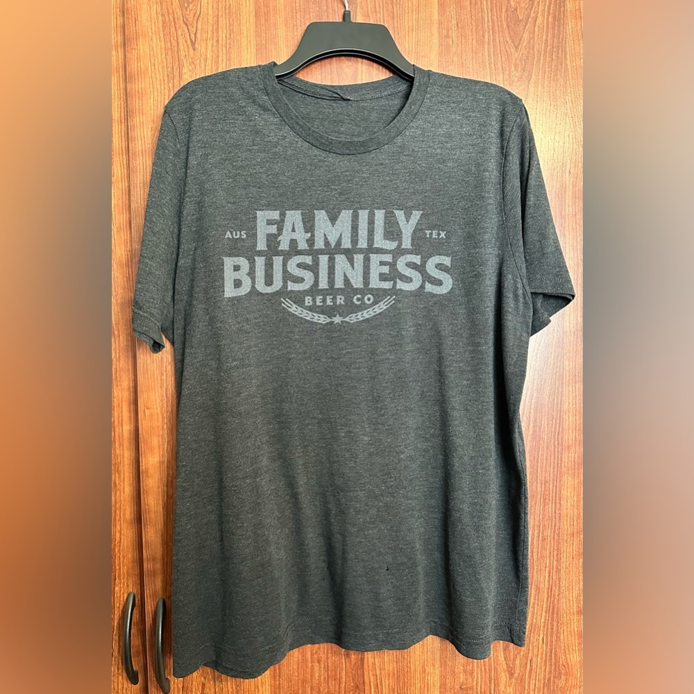 JENSEN ACKLES Family Business Beer Co BREWERY Charcoal T-Shirt XL SUPERNATURAL
